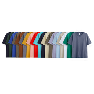 T-shirt noir uni de haute qualité 230 GSM avec logo personnalisé pour homme, t-shirt en coton respirant surdimensionné pour streetwear décontracté - Product Image 5