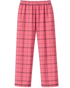 Ensemble de pyjama pour femmes en coton doux à carreaux rose corail personnalisé, manches longues, boutonné, vêtements de nuit, ensemble de vêtements de détente en deux pièces - Product Image 6