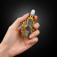 Flacon d'huile essentielle en forme de boule plaqué or 15 ml, flacon d'huile essentielle rechargeable, flacon d'huile essentielle vide