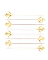 Luxe herbruikbare olijfprikkers van roestvrij staal, extra sterk, ovenbestendig, vaatwasmachinebestendig, voedselveilig, stijlvol baraccessoire, geschikt voor feestjes, keuken en chef-koks.