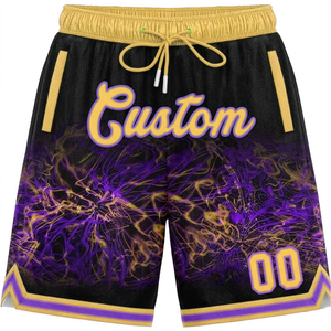 Shorts de basketball personnalisés en sublimation pour hommes, vente en gros, shorts de sport vierges en maille pour hommes, personnalisables - Product Image 1