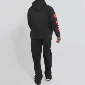 Hoodies personnalisés tendance avec impression en relief, en coton mélangé, basiques, légers, faciles à porter, respirants, meilleur matériau, hoodies pour hommes - Product Image 2