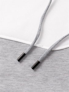 Sudadera con Capucha Extra Grande con Logotipo Personalizado para Hombre, Gruesa, Pesada, con Hombros Caídos, Estilo Básico de Invierno, Mezcla de Algodón, Ropa Urbana de Moda, Sudaderas con Capucha para Hombre - Product Image 4