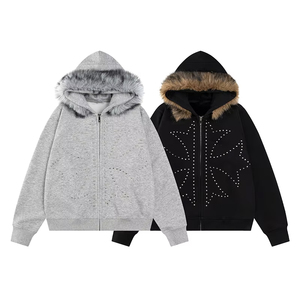 Sudaderas con Capucha para Hombre de Alta Calidad, Corte Regular, Manga Larga, Forro Polar, Ropa Casual de Invierno, Diseño con Bolsillos, Poliéster y Algodón - Product Image 1