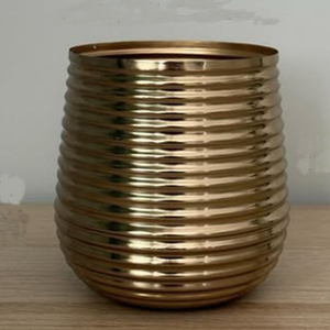 Vase en métal de style nordique en laiton plaqué argent et verre, forme ronde, pour plantes et décoration florale, vente en gros - Product Image 5