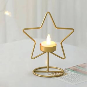 เชิงเทียนรูปดาวที่วางเทียนสำหรับ Diwali ที่วางเทียนชาสำหรับตกแต่งบ้านที่วางเทียนรูปดาว - Product Image 1