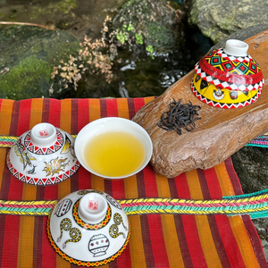 ชุดถ้วยชาเซรามิกจีนโบราณ พร้อมกล่องของขวัญ ใช้กับเครื่องล้างจานและไมโครเวฟได้ - Product Image 3