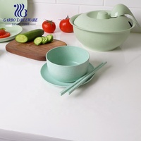 Vaisselle écologique GARBO Factory Cookware, assiettes biodégradables de 8 pouces, ensembles de vaisselle pour enfants, assiette en plastique bleue