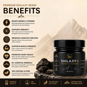 Résine de Shilajit Pur de l'Himalaya Testée en Laboratoire 15g avec Acide Fulvique et Plus de 85 Oligo-éléments Shilajit Premium pour l'Énergie et l'Endurance OEM/ODM - Product Image 4
