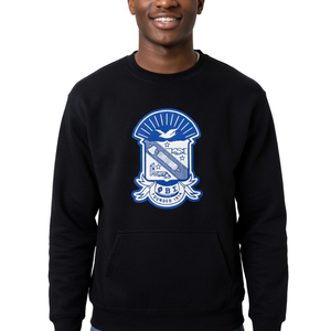 Sudadera con Capucha Estampada Phi Beta Sigma, Azul Rey, Felpa de Algodón Premium, Sudadera con Letras Termoimpresas de la Fraternidad Griega - Product Image 5