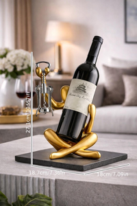 Estante para vinos, accesorio de sommelier, decoración para sala de degustación de vinos, mueble de exhibición para bodega, estante para vinos vintage, estantería para bodega. - Product Image 5