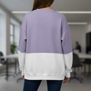 Sudadera con Capucha para Mujer, Talla Grande, Personalizada OEM/ODM, con Hombros Caídos, Estampado con Logotipo Frontal, Felpa Transpirable, Lavado Ácido, para Invierno - Product Image 6