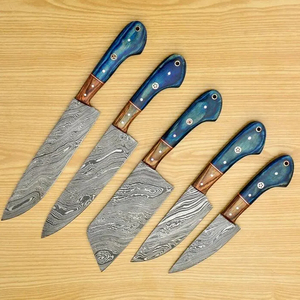 ชุดมีดเชฟเหล็กดามัสกัสสุดหรู พร้อมด้ามจับที่สะดวกสบายเพื่อประสิทธิภาพการทำงานในครัวที่มีประสิทธิภาพ - Product Image 5