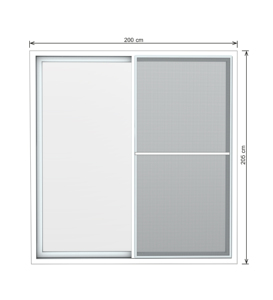 ประตูบานเลื่อนคู่ Hoffen Pro ขนาด 200x205x9 ซม. สีขาว UPVC กระจกนิรภัยสองชั้น กันเสียง กันน้ำ สำหรับห้องเก็บไวน์/ห้างสรรพสินค้า - Product Image 2