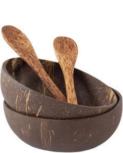 Bol en coque de noix de coco fait main, vente en gros d'usine, naturel, écologique, en stock, prêt à l'exportation, design vietnamien - Product Image 1