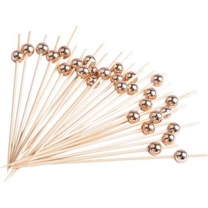 100 Stuzzicadenti per Cocktail, per Antipasti e Decorazioni per Feste, per Coppette di Salumi, Hamburger e Spiedini di Frutta - Product Image 1