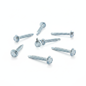 Tornillos de Acero al Carbono con Cabeza Hexagonal, Galvanizados en Zinc, Rosca Gruesa, Clase 4.8 y 6.8 Pulgadas - Product Image 4