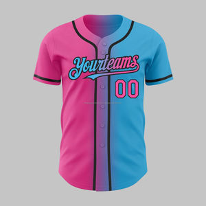 Vente en gros d'usine OEM Baseball pour hommes jeunes Impression personnalisée Maillot à manches longues Polyester Sportswear Technique de broderie Grande taille - Product Image 5