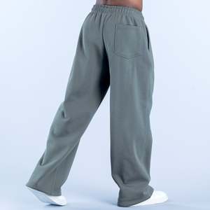 Top Selling Wholesale OEM Custom Logo Men's Straight Leg Joggers Men Cotton Fleece Gym & Streetwear Men's Heavyweight Sweatpants - Product Image 2