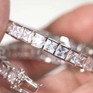 Pulsera de Lujo para Hombre, Estilo Hip Hop Rock, Chapada en Oro de 14k, con Diamantes Brillantes, Certificada por IGI - Product Image 4