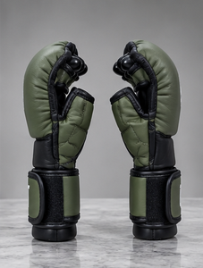 Gants de MMA durables en cuir PU, gants de protection pour l'entraînement, rembourrage renforcé, fermeture Velcro réglable au poignet - Product Image 2