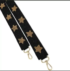Trendy Fabric <b>Strap</b> With Raised CGM Text Orange White Purple Pattern Fashionable Handle Accessory - Product Image 2