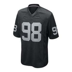 Vente flash Vêtements de sport Maillot de football américain pour homme Manches courtes Col en V Polyester Logo personnalisé imprimé Maillots pour homme - Product Image 1