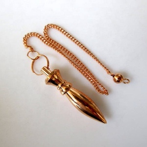 Anillo de Cono chapado en cobre, Péndulo de Metal, cristal, espiga - Product Image 1