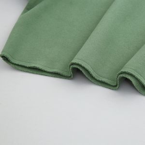 <b>Women's</b> <b>Green</b> Regular Crewneck <b>Fleece</b> Sweatshirt Quick Dry Streetwear Full Sleeve Casual Knitted Solid Color Winter Wear - Product Image 4