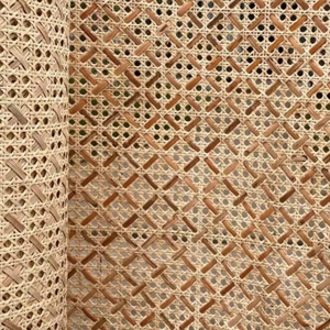 Vietnam Manufacturer Natural Cane Rattan Rhombic Pattern Material For Chair <b>Backrest</b> Cabinet Door Furniture Use - Product Image 1