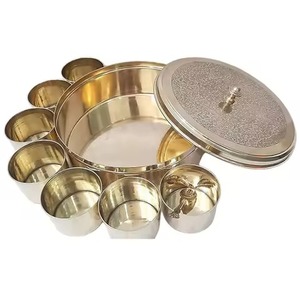 High Grade Masala <b>Storage</b> Organizer Metal with Decorative Lid Kitchen Container for <b>Spices</b> Herbs and Dining Setup - Product Image 1