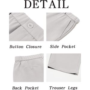 กางเกง2025สำหรับผู้ชาย, ชุดเดรสเข้ารูปหน้าเรียบชุดเล่นกอล์ฟผ้ายืดสำหรับเดินป่าและท่องเที่ยว - Product Image 5