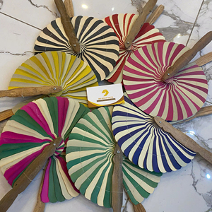 Natural Palm Leaf Handfan Lightweight Handmade <b>Fan</b> for <b>Wedding</b> and Party - Product Image 1