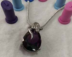 Collar de Moda al por Mayor, Colgante Simple, Accesorios de Joyería para Mujer, Cristal Natural Brillante y Elegante - Product Image 1