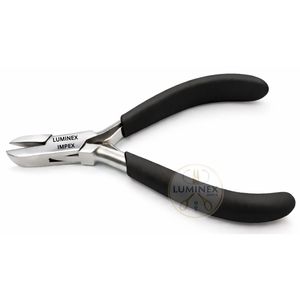 Pince coupante diagonale robuste en acier inoxydable de 5 pouces, poignée noire, outil de coupe DIY, logo personnalisé OEM, certifiée CE ISO - Product Image 1