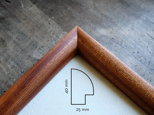 Wood Picture <b>Frame</b> / Mahogany / Solid Wood photo <b>frame</b> Minimalist <b>Design</b> Wood <b>Frame</b> for <b>Wall</b> Art Photos Gallery Display by - Product Image 4