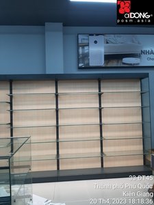 Heavy Duty Tempered Glass Back <b>Showcase</b> | Floating Shelf Retail Display for Phone & Cosmetic Shops | Customizable OEM Accepted - Product Image 6