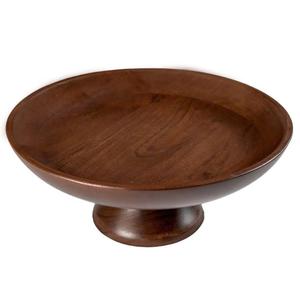 Cuenco de madera hecho a mano con base acanalada, diseño Wabi Sabi, para servir comida, accesorios de mesa, decoración para el hogar. - Product Image 4