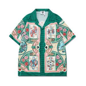 เสื้อเชิ้ตผู้ชายลายพิมพ์นามธรรม แขนสั้น สไตล์ลำลอง สตรีทแวร์ สำหรับฤดูร้อน ชายหาด วันหยุด สไตล์ฮาวาย ชุดรีสอร์ท รับผลิตแบบ OEM ODM - Product Image 6