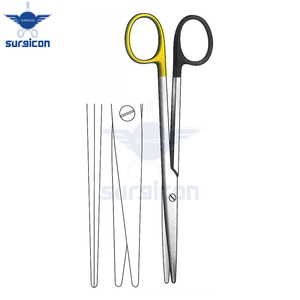 กรรไกร Mayo-Lexer ขนาด 16 ซม. / 6-1/4 นิ้ว ปลายทู่/ปลายตรง ใบมีดเดี่ยวแบบหยัก ตัดได้คมกริบ รุ่น TC สำหรับงานผ่าตัดที่ต้องการความแม่นยำ - Product Image 4