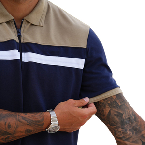 Ensemble t-shirt et short pour homme, couleur unie, col rond, coton léger, tenue décontractée d'été avec logo imprimé, vêtements de sport - Product Image 4