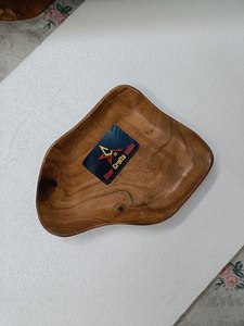 Bol de service artisanal en bois, nouveau design, logo personnalisé, pour la décoration de table de cuisine, utilisation pour mariage, création par Address Crafts India - Product Image 2