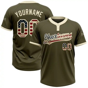 Maillot de baseball personnalisable populaire, pull-over avec logo personnalisé, séchage rapide, respirant - Product Image 5