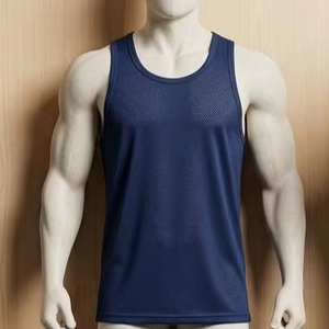Débardeur pour homme personnalisé avec design par sublimation, polyester et élasthanne de haute qualité, idéal pour l'entraînement - Product Image 1