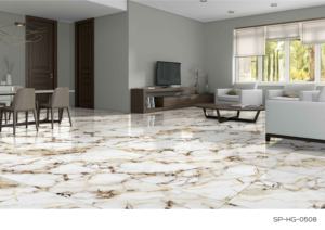 Azulejos de porcelana premium dorados con acabado de alto brillo 60x120cm 600x1200mm tamaño 24x48 para espacios interiores modernos y lujosos - Product Image 5