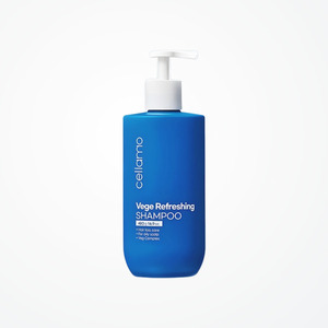 Champú para el cuidado del cabello saludable Cellamo Korean Vege Refreshing Shampoo Hecho en Corea 480g Aroma natural Blue Bule - Product Image 5