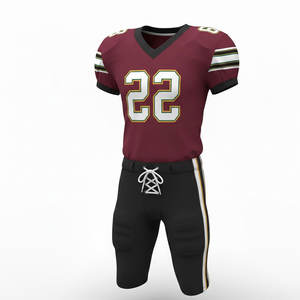 Conjunto de uniforme de fútbol americano para hombre, jersey ligero y transpirable con pantalones resistentes para juegos, entrenamiento y ejercicios. - Product Image 4