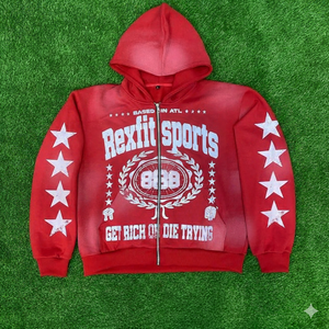 Rex fit Sport OEM Wholesale Men Oversize <b>Hoodie</b>, <b>Plain</b> <b>Black</b> Sports Sweatshirt with Custom Print Logo and 3D Embroidery - Product Image 1