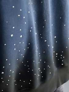 Sudadera con capucha de algodón polar con efecto degradado y pedrería, estilo oversize, para hombre, con efecto desgastado, para streetwear, suministro OEM - Product Image 5