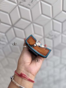 New Hand Tooled Leather Hair <b>Claws</b> Elegant Genuine Leather Handmade Vintage Style Daily Use <b>Clips</b> for Women Hair Accessories - Product Image 3